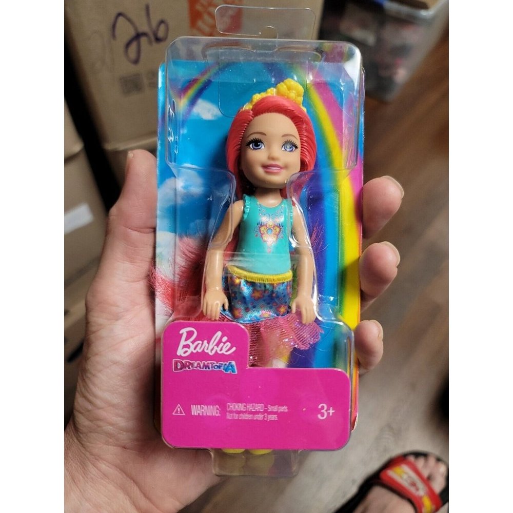 Barbie Dreamtopia Chelsea Pink Hair 5" Doll GJJ93 GJJ97